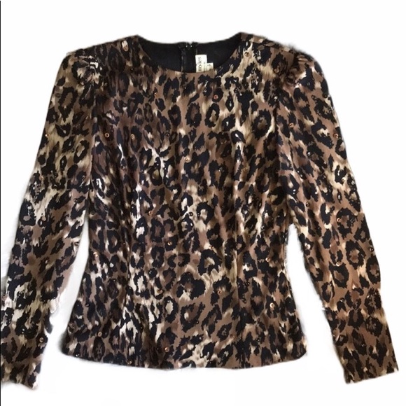 Morton Myles Cheetah Print Blouse 2️⃣ - Picture 1 of 8